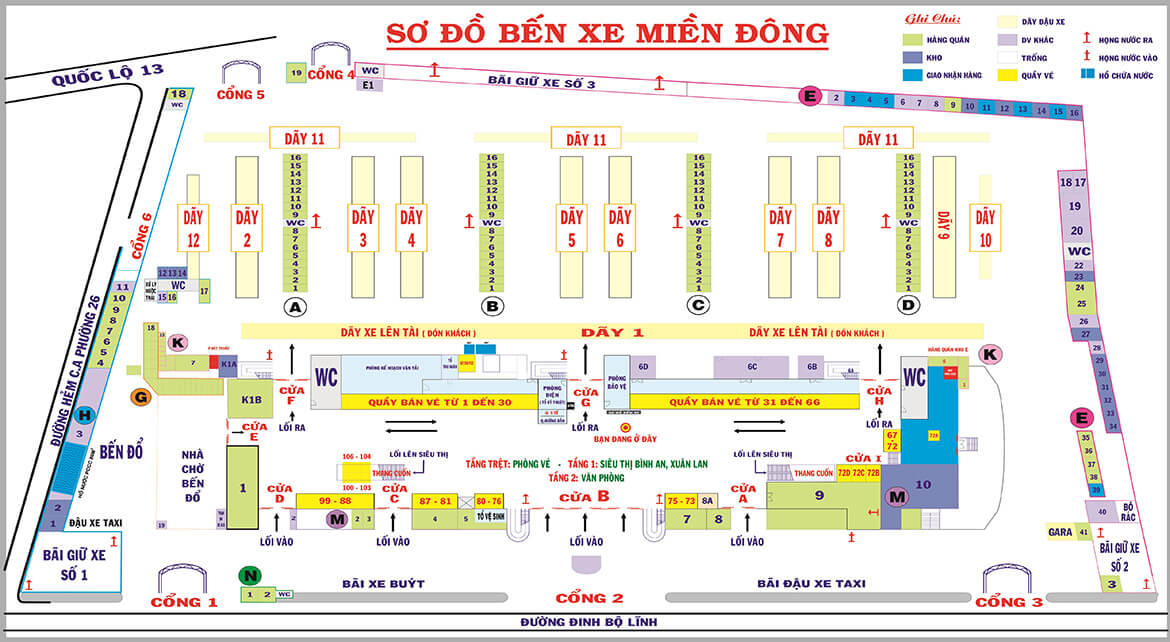 So do ben xe Mien Dong